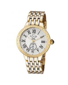 GV2 Women's Astor Two-Tone Stainless Steel and Ion Plating Swiss Quartz Bracelet Watch 40 mm