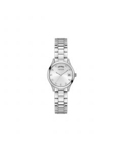 Women's Silver-Tone Glitz Stainless Steel Bracelet Day-Date Watch, 31mm