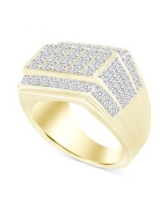 Men's Diamond Cluster Ring (1 ct. t.w.) in 10k Gold