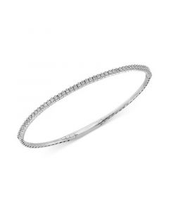 EFFY® Diamond Skinny Bangle Bracelet (3/4 ct. t.w.) in 14k White Gold