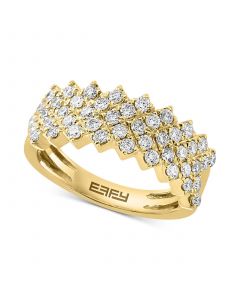 EFFY® Diamond Checkerboard Ring (1 ct. t.w.) in 14k Gold