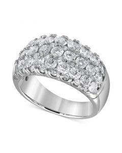 Diamond Multirow Band (3 ct. t.w.) in 14k White Gold