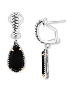 EFFY® Onyx Drop Earrings in Sterling Silver