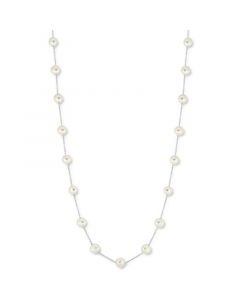 EFFY® Freshwater Pearl (7mm) 36" Statement Necklace in Sterling Silver