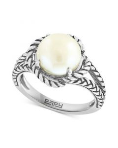 EFFY® Freshwater Pearl (9mm) Rope-Style Ring in Sterling Silver