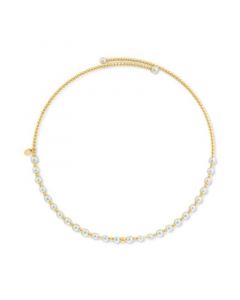 EFFY® Cultured Freshwater Pearl (4-1/2mm) Choker Necklace in 14k Gold