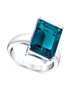 Blue Topaz Statement Ring (9-1/4 ct. t.w.) in Sterling Silver