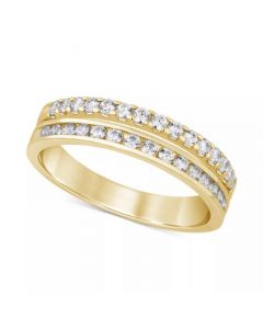 Diamond Split Row Band (1/2 ct. t.w.) in 14k Gold