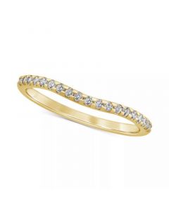 Diamond Curved Band (1/6 ct. t.w.) in 14k Gold