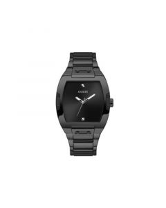 Men's Black Stainless Steel Bracelet Watch 43mm