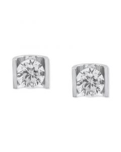 Diamond Tension Mount Stud Earrings (1/2 ct. t.w.) in 14k White Gold