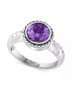 EFFY® Amethyst Solitaire Ring (1-3/4 ct. t.w.) in Sterling Silver (Also in Blue Topaz)