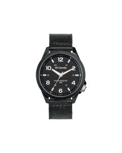 Unisex Crestview Analog Black Nylon Strap Watch, 42mm