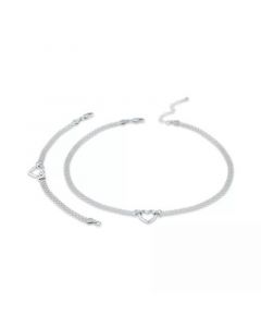 Polished Heart Bismark Chain Necklace and Bracelet, Created for Macy's