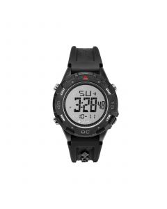 Unisex Trailhead Digital Black Silicone Strap Digital Watch, 46mm