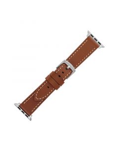 Honey Brown Leather Band Compatible with 38/40/41mm Apple Watch