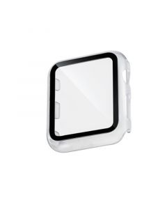 Clear Full Protection Bumper with Integrated Glass Cover Compatible with 44mm Apple Watch