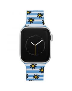 Dabney Lee Blue Flower Child 1 Pattern Silicone Band for 38/40/41mm Apple Watch®