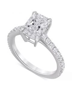 Certified Lab-Grown Diamond Radiant-Cut Engagement Ring (2-1/2 ct. t.w.) in 14k Gold