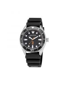 N83 Men's Black Silicone Strap Watch 44mm