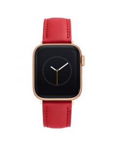 38/40/41mm Apple Watch Band in Red Apple Peel With Rose Gold Adapters