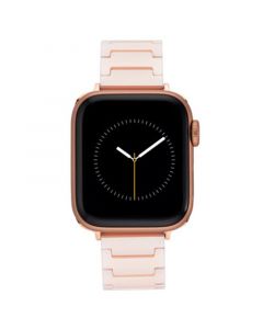 42/44/45mm Apple Watch Bracelet in Blush Ceramic With Rose Gold Adaptors