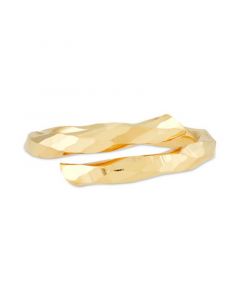 Polished Bypass Statement Ring in 10k Gold