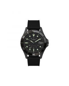 Men's Navi Black Rubber Strap Watch 41 mm