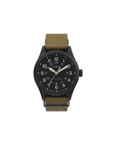 Men's Solar Tan Fabric Strap Watch 36 mm