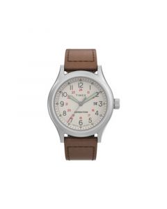 Men's Expedition Sierra Brown Leather Strap Watch 41 mm