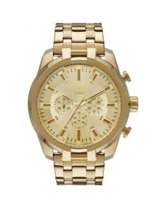 Men's Chronograph Split Gold-Tone Stainless Steel Bracelet Watch 51mm