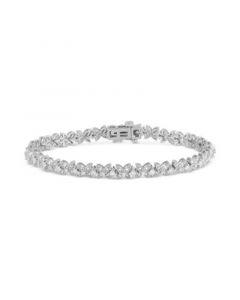 Diamond Butterfly Tennis Bracelet (1/2 ct. t.w.) in Sterling Silver