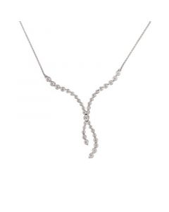 Diamond 18" Lariat Necklace (1/2 ct. t.w.) in Sterling Silver