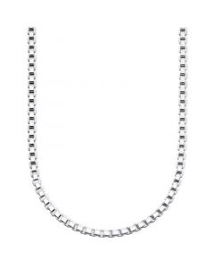 Sterling Silver Chain Necklace, 18" Box Chain