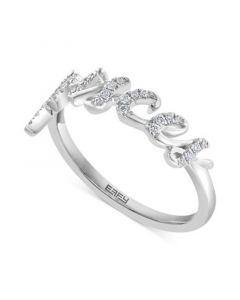 EFFY® Diamond Zodiac Pisces Ring (1/10 ct. t.w.) in Sterling Silver