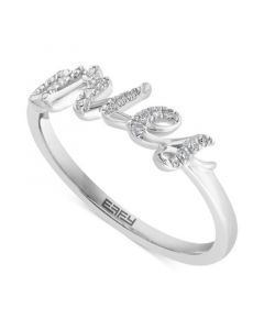 EFFY® Diamond Zodiac Aries Ring (1/10 ct. t.w.) in Sterling Silver