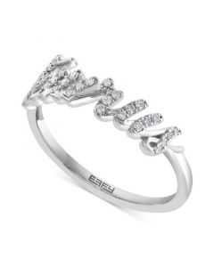 EFFY® Diamond Zodiac Taurus Ring (1/8 ct. t.w.) in Sterling Silver