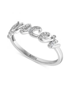 EFFY® Diamond Zodiac Cancer Ring (1/10 ct. t.w.) in Sterling Silver