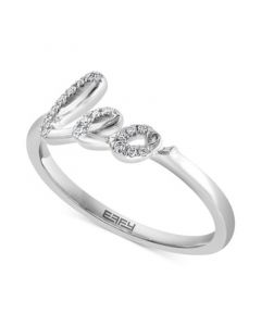 EFFY® Diamond Zodiac Leo Ring (1/20 ct. t.w.) in Sterling Silver