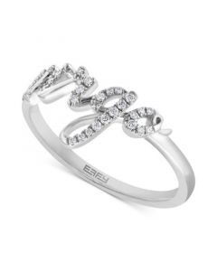 EFFY® Diamond Zodiac Virgo Ring (1/10 ct. t.w.) in Sterling Silver