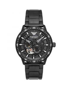 Men's Automatic Black-Tone Stainless Steel Bracelet Watch 43mm