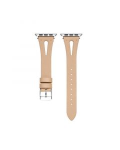 Sage Beige Genuine Leather Band for Apple, 38mm-40mm