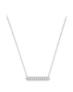 Diamond Bar 18" Pendant Necklace (1/2 ct. t.w.) in 14k White Gold or 14k Yellow Gold