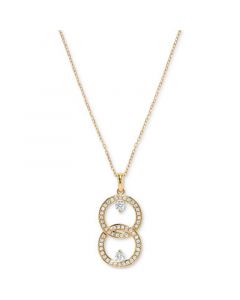 Diamond Interlocking Circle 18" Pendant Necklace (3/8 ct. t.w.) in 14k Gold