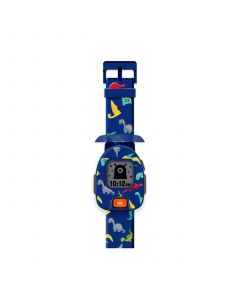 Unisex Kids Playzoom Dino Dark Blue Silicone Strap Smartwatch 42.5 mm