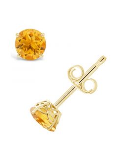 Citrine (7/8 ct. t.w.) Stud Earrings in 14K Yellow Gold