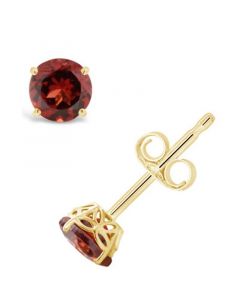 Garnet (1-1/5 ct. t.w.) Stud Earrings in 14K Yellow Gold