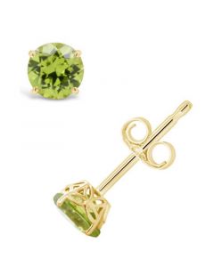 Peridot (1 ct. t.w.) Stud Earrings in 14K Yellow Gold