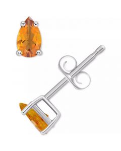 Citrine Pear Stud Earrings (3/8 ct. t.w.) in 14k Gold