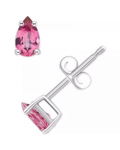 Pink Topaz Pear Stud Earrings (1/2 ct. t.w.) in 14k Gold